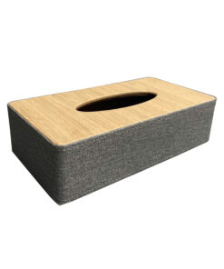 Hộp giấy khách sạn chữ nhật da phối chất liệu HGCN-2