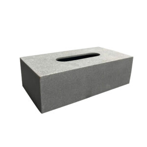 Hộp giấy khách sạn chữ nhật nhựa resin cát đen HGCN-4