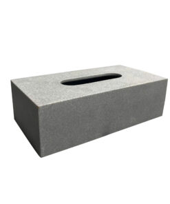 Hộp giấy khách sạn chữ nhật nhựa resin cát đen HGCN-4