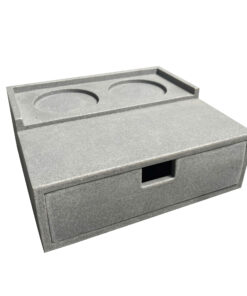 Khay amenities khách sạn hộp đựng đồ tiêu hao có rãnh úp cốc nhựa resin HAM-3
