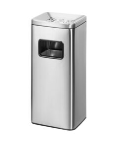 Thùng rác khách sạn hành lang thang máy inox dáng vuông TRS-3