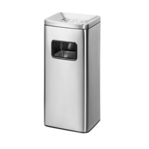Thùng rác khách sạn hành lang thang máy inox dáng vuông TRS-3