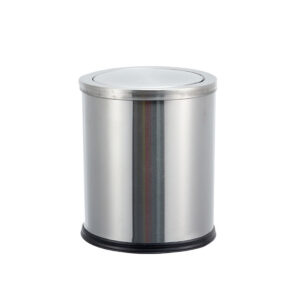 Thùng rác khách sạn inox nắp lật TRP-2