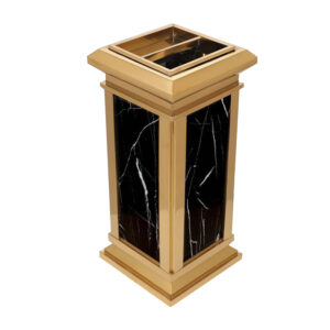 Thùng rác khách sạn tiền sảnh ốp đá TRS-1