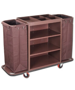 Xe đẩy khách sạn xe dọn buồng phòng 2 túi XDBP-2