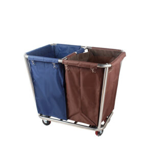 Xe đẩy khách sạn xe đồ vải 2 ngăn XDDV-4