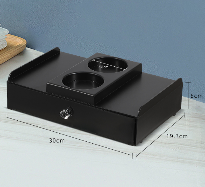 Khay amenities khách sạn hộp để đồ dùng tiêu hao có ngăn úp cốc KAM-2