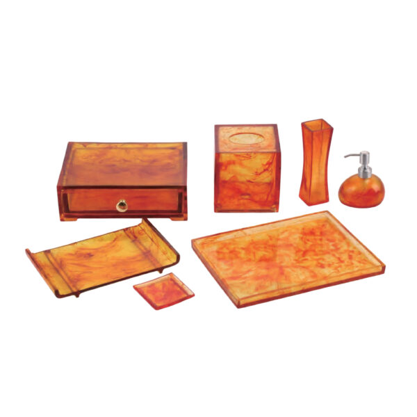 Bộ đồ nhựa khách sạn 7 món resin YTX-2011