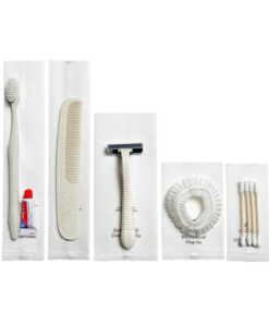 Bộ đồ amenities khách sạn set 5 món túi vải không dệt lõi lúa mạch 1