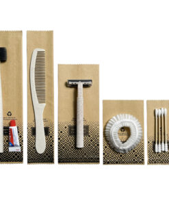 Bộ đồ amenities khách sạn set 5 món túi giấy kraft lõi lúa mạch 2