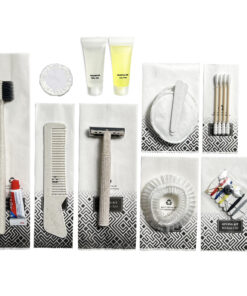 Bộ đồ amenities khách sạn combo 10 món túi giấy trắng lõi lúa mạch
