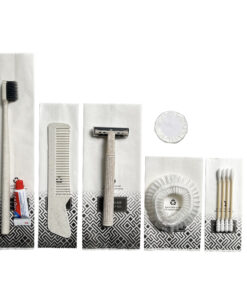 Bộ đồ amenities khách sạn combo 6 món túi giấy trắng lõi lúa mạch