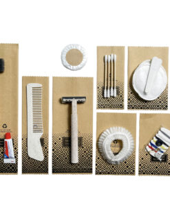 Bộ đồ amenities khách sạn combo 8 món túi kraft lõi lúa mạch